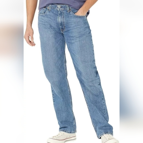 Men's Levi's 550 Relaxed-Fit Stretch Straight Blue Jeans 46x30 New - Picture 1 of 15